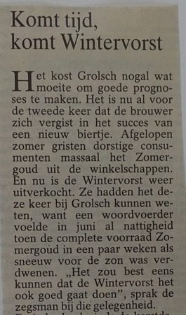 Artikel - Komt tijd, komt Wintervorst