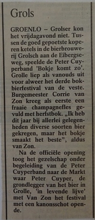 Artikel - Derde bokbierfestival