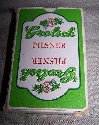 speelkaarten - groen-wit 