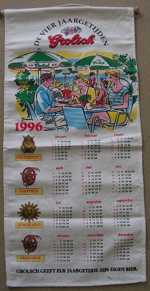 Linnen kalender - 1996 