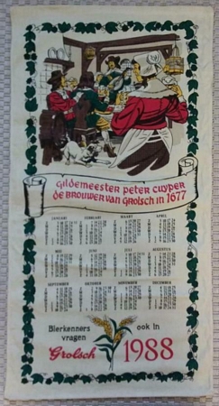 Linnen kalender - 1988