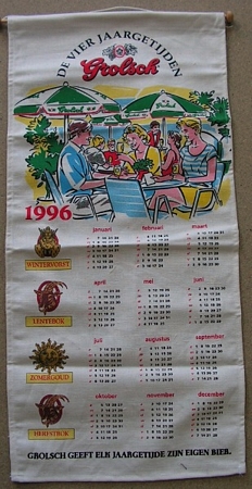 Linnen kalender - 1996 