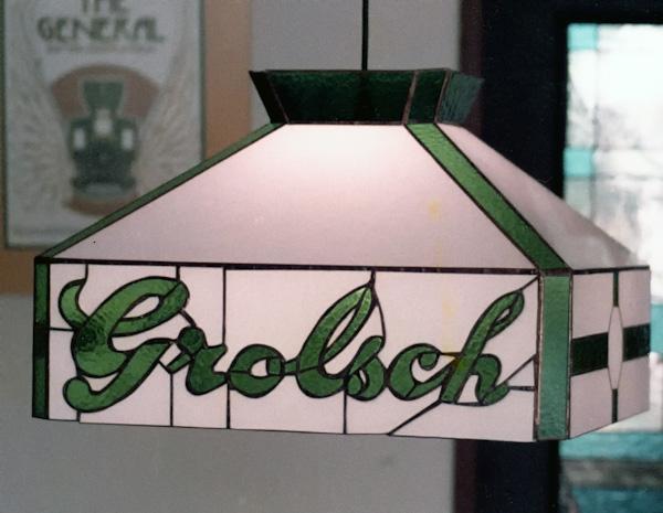 hanglamp - glas in lood