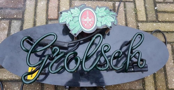 letter neon - donkergroene letters 