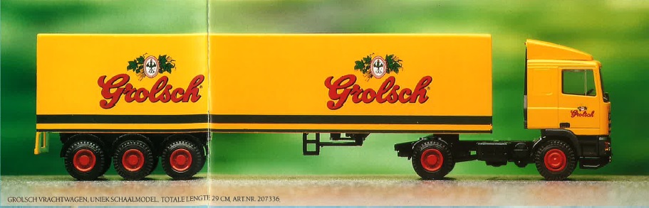 gele vrachtwagen