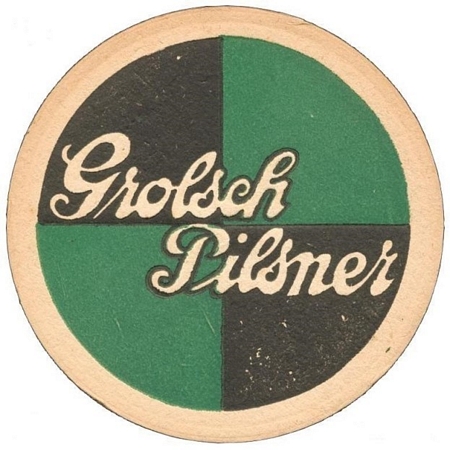 Grolsch pilsner (groen-zwart, 3 mm)  — voorkant