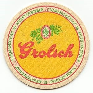 Grolsch, vakmanschap (geel) zonder randtekst   — voorkant