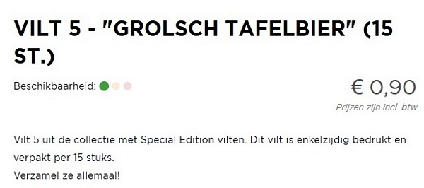 Grolsch Tafelbier    — achterkant