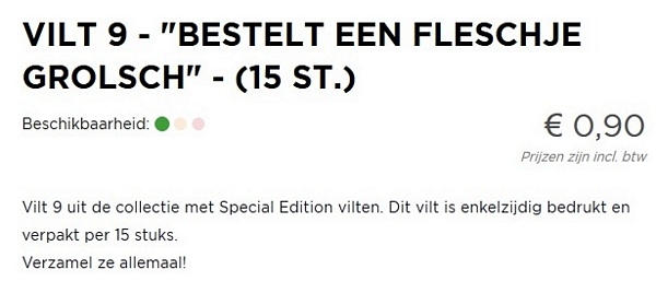 Bestelt een Fleschje    — achterkant
