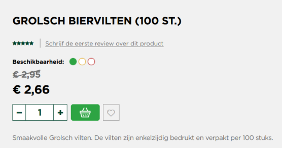 viltje - tijd voor Grolsch  — achterkant