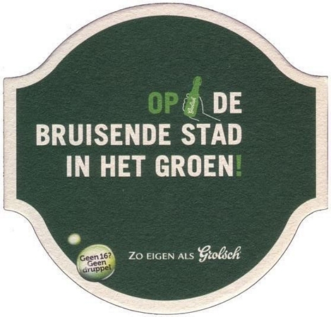 Op de bruisende stad — voorkant