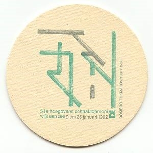 hoogovens schaaktoernooi 1992    — voorkant