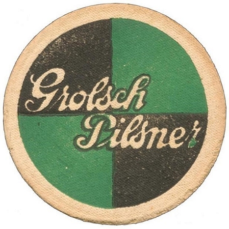 Grolsch pilsner (groen-zwart, 4 mm)  — voorkant