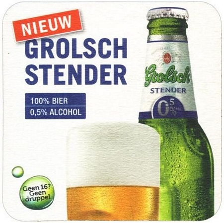 Grolsch stender — voorkant