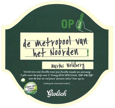 Op de metropool van het noorden!   — voorkant