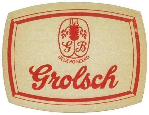 Grolsch gedeponeerd (rood) 