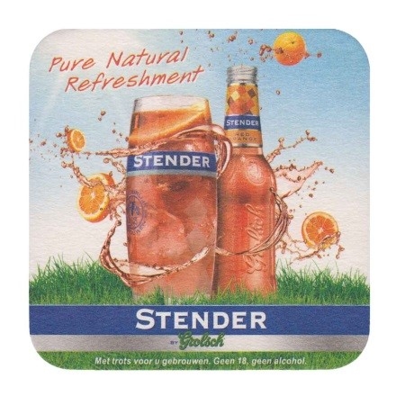 Grolsch stender — achterkant