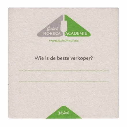 Grolsch Horeca Academie — voorkant