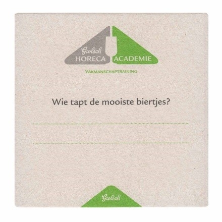 Grolsch Horeca Academie — voorkant