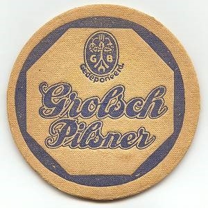 Proefdruk - Grolsch pilsner (blauw/bruin) — achterkant
