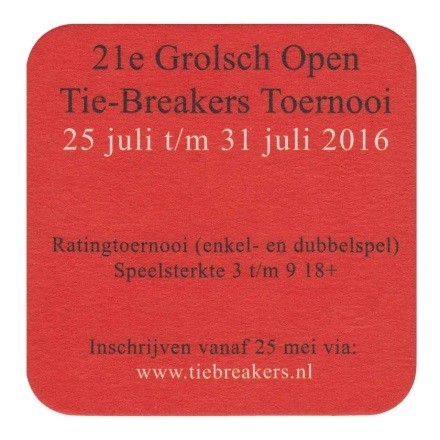 Tie-Breakers Toernooi  — voorkant