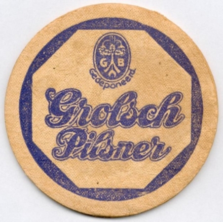 Grolsch pilsner (blauw) — voorkant