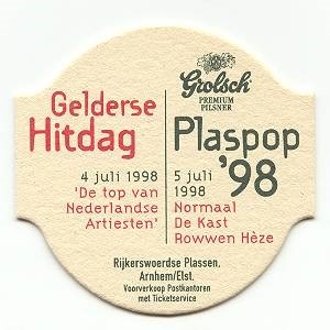 Plaspop 98 — voorkant