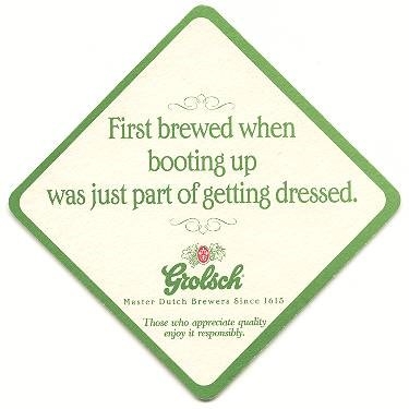 First brewed when — achterkant