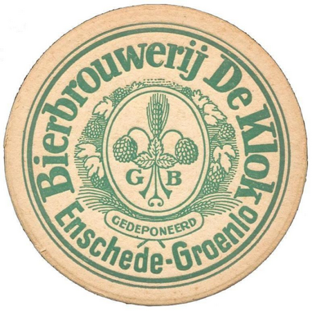 Bierbrouwerij De Klok (lichtgroen)   — voorkant