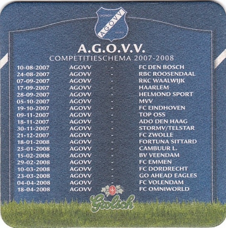 A.G.O.V.V. seizoen 2007-2008 — voorkant