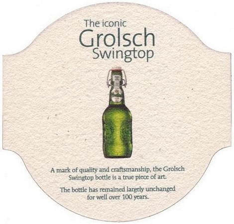 The iconic Grolsch swingtop — voorkant