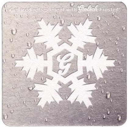 Grolsch Frosted — achterkant