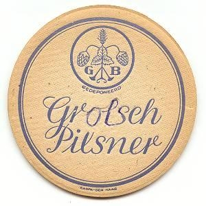 Proefdruk - Grolsch pilsner (blauw/rood)   — achterkant