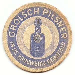 Proefdruk - Grolsch pilsner (blauw)  — voorkant