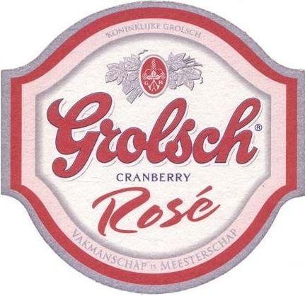 Grolsch cranberry Rosé — voorkant