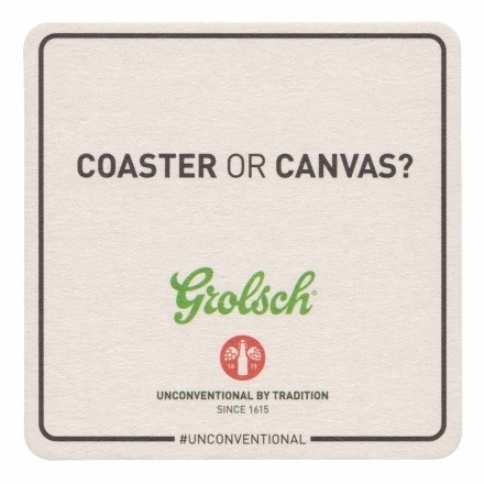 Coaster or canvas — achterkant