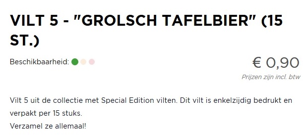 Grolsch Tafelbier    — viltje2