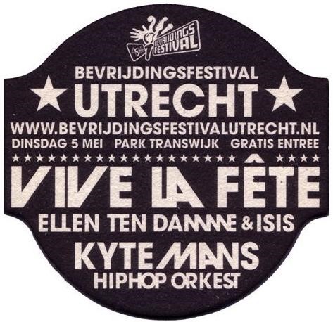 Bevrijdingsfestival Utrecht 2009 — viltje