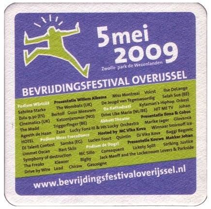 Bevrijdingsfestival Overijssel 2009 — viltje