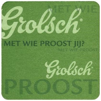 Met wie proost jij? — viltje