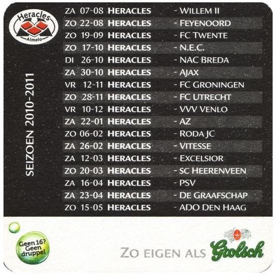 Heracles seizoen 2010-2011   — viltje