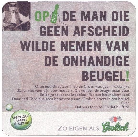 Op Theo de Groen — viltje