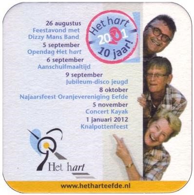 Het hart — viltje