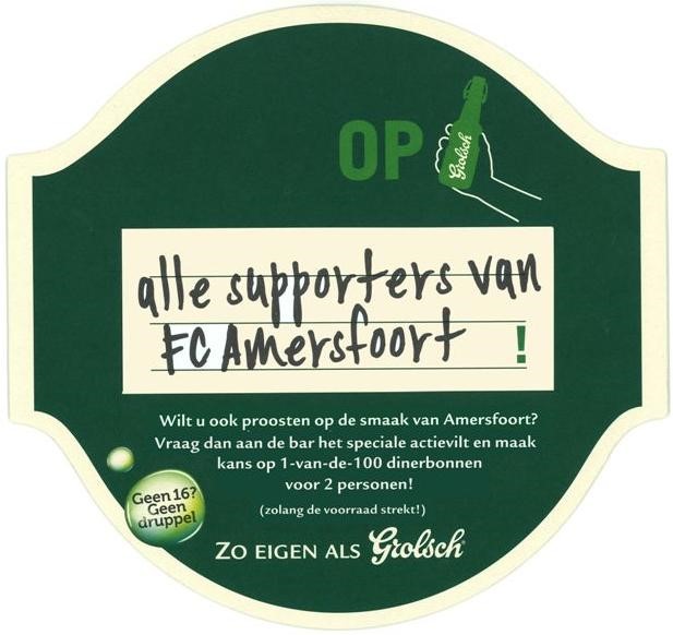 Op alle supporters  — viltje