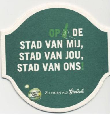 Op de stad — viltje