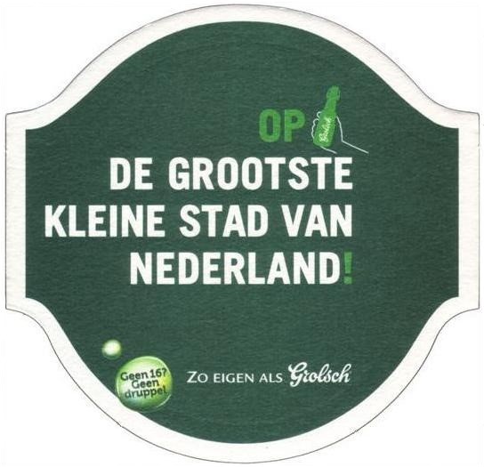 Op de grootste kleine stad  — viltje