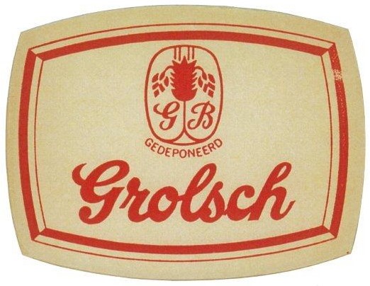 Grolsch gedeponeerd (rood) 