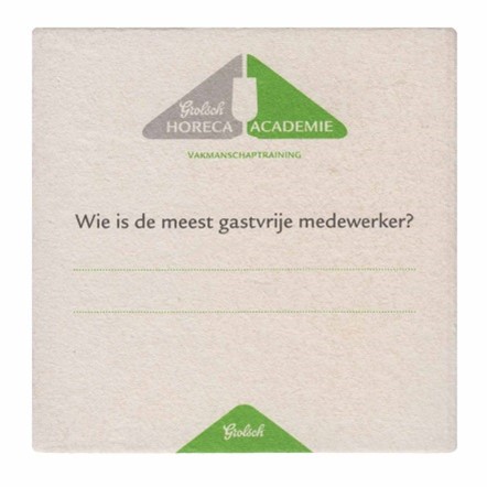 Grolsch Horeca Academie — viltje