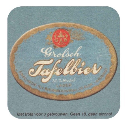 Grolsch Tafelbier    — viltje