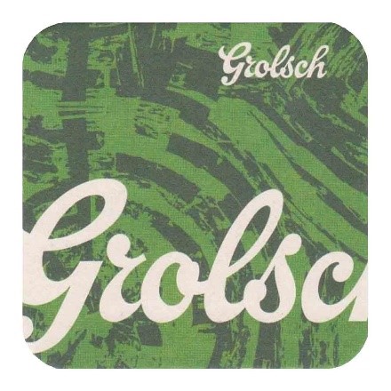 Grolsch (zwart/groen) — viltje2